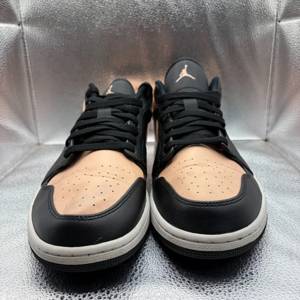 Size 12 Nike Air Jordan 1 Low Crimson Tint Black‎ Mens Athletic Shoes 553558-034